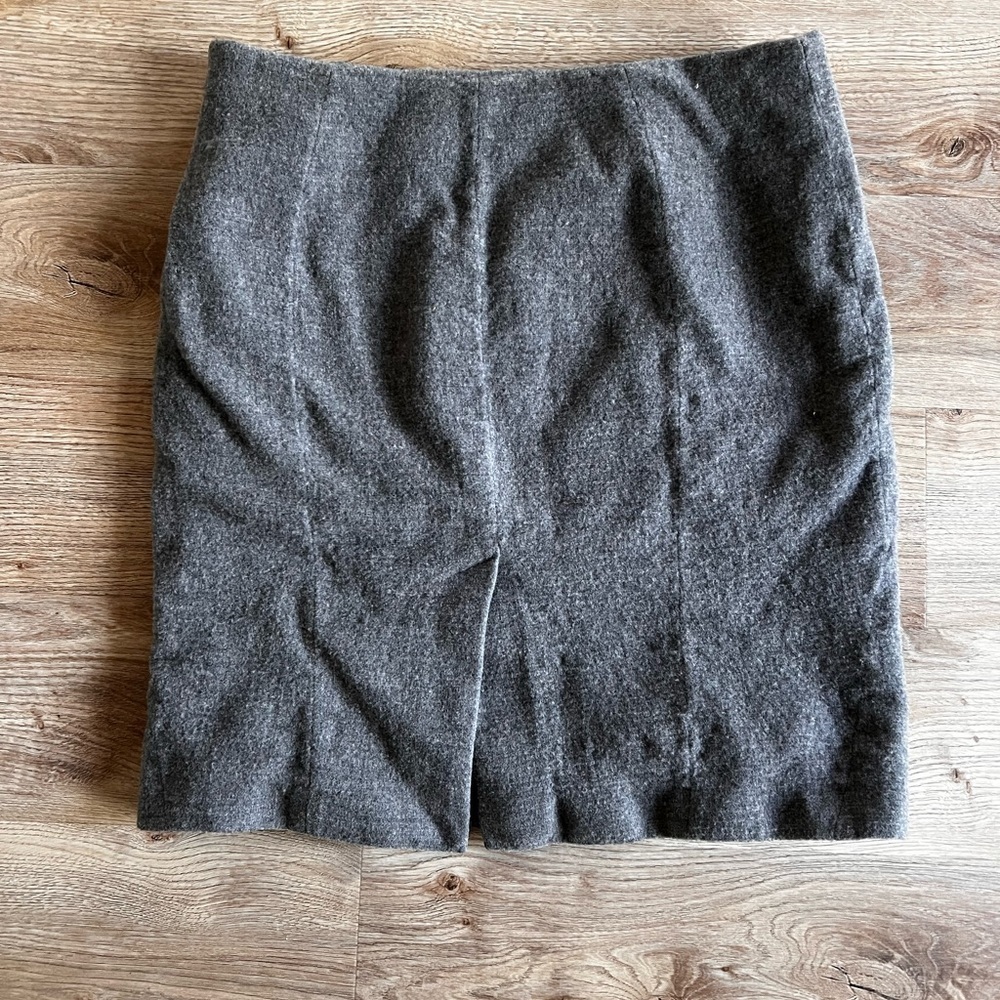 Brooks Brothers 2Piece Skirt Suit Italian Wool Gray Women’s Size 16 - Picture 8 of 9